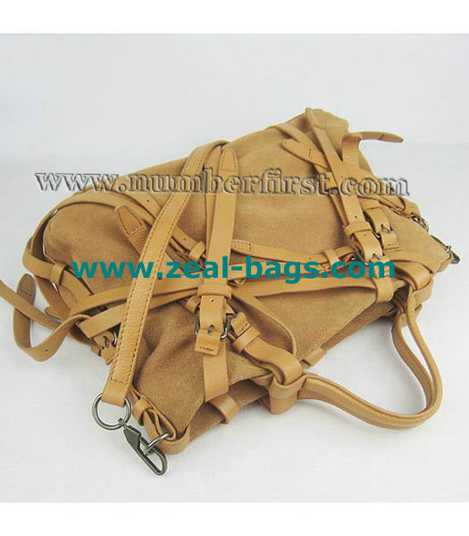 AAA Replica Alexander Wang Camel Calfskin Leather Shoulder Tote Bag